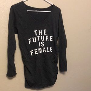The Future is Female Maternity shirt
